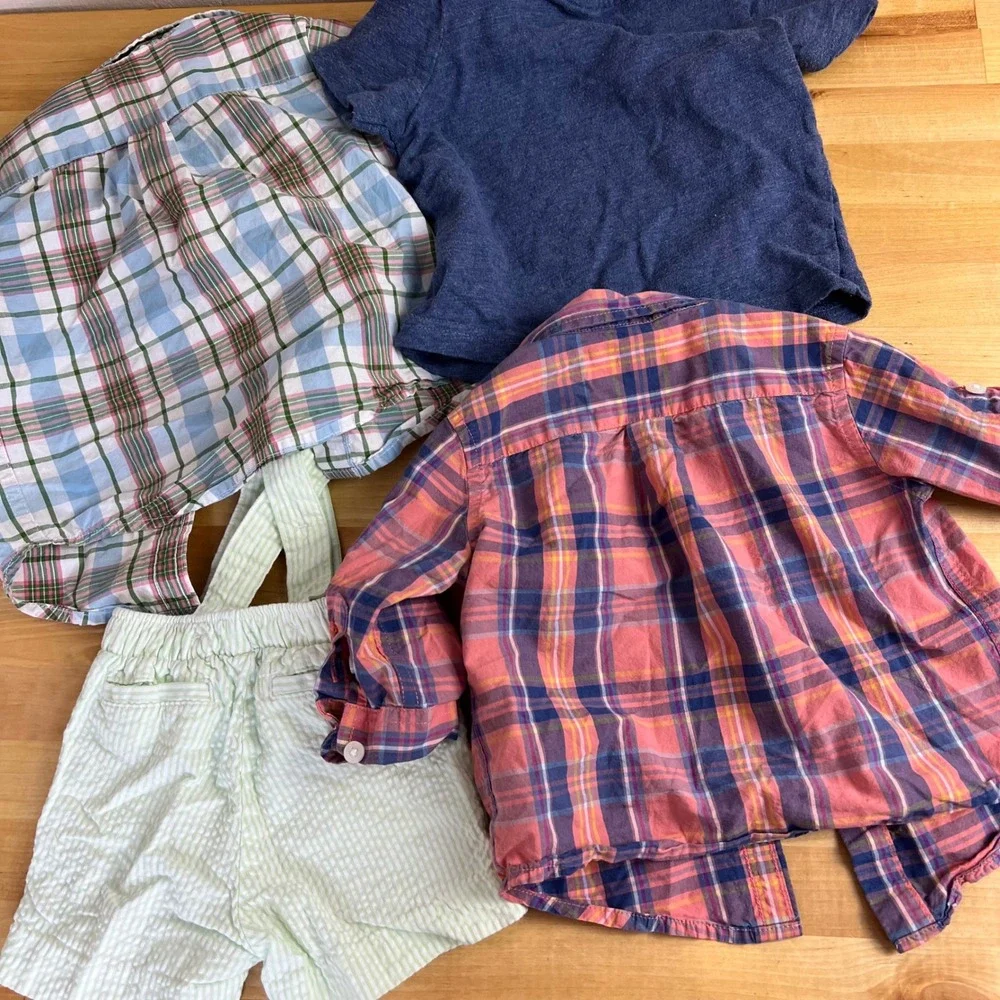 Janie and Jack Gap‎ Gymboree Clothing Lot Baby Size 3-6 Months Preppy Plaid